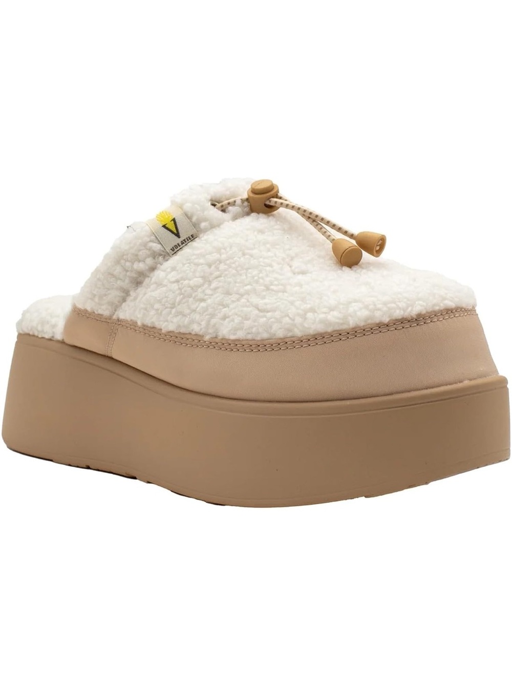 VOLATILE Women's Corporal Faux Sherpa Upper with Cord/Toggle Detail